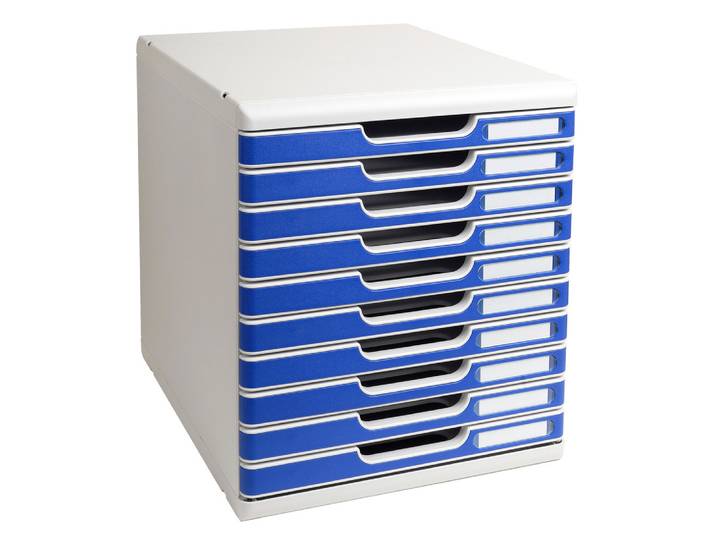 EXACOMPTA Module de classement Modulo Office10 tiroirs fermés - Bleu