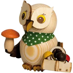 Kuhnert, Deko Figuren + Skulpturen, Deko "Mini Eule" - Wahl aus versch. Varianten - Handarbeit aus Holz