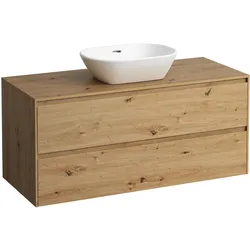 LAUFEN LANI Schubladenelement, 1 Ausschnitt mittig, 1180x495x525mm, H4043311122671, Farbe: Wildeiche