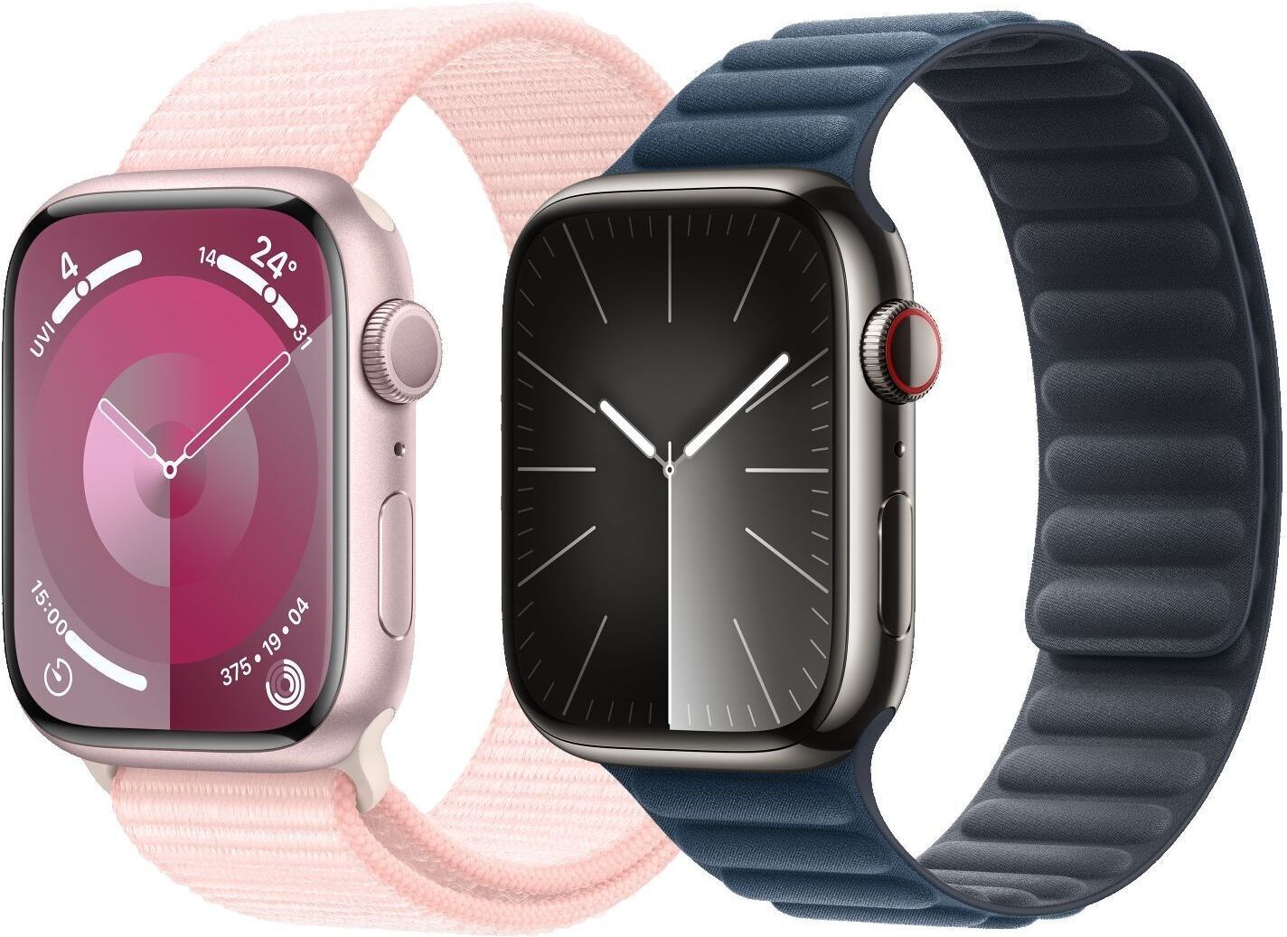 Apple Watch Series 9 Aluminium 41 mm (2023)   GPS + Cellular   Midnight   Midnight Sport Loop - Refurbished