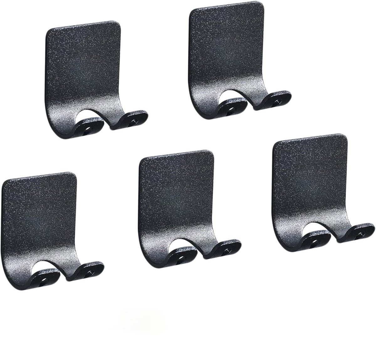 EXCITAT Multifunctionele Scheermeshouder en Douchehaak - Zelfklevend - Zwart - 5 stuks