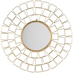 WANDSPIEGEL gold rund 90 cm Labrit