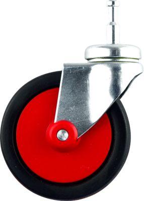 Lenkrolle CLAX®, Ersatzteil für das CLAX® Klappmobil, drehbar, ⌀ ca. 90 mm, rot
