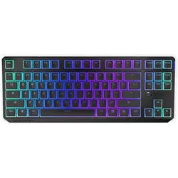 Endorfy Drahtlose mechanische Thock TKL-Tastatur mit RGB-Pudding-Edition (USA, Kailh Red Switch) (US, Kabelgebunden), Tastatur, Schwarz