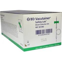 Bd Vacutainer Safety-Lok Sich.blutentn.set21G 18cm 50 ST