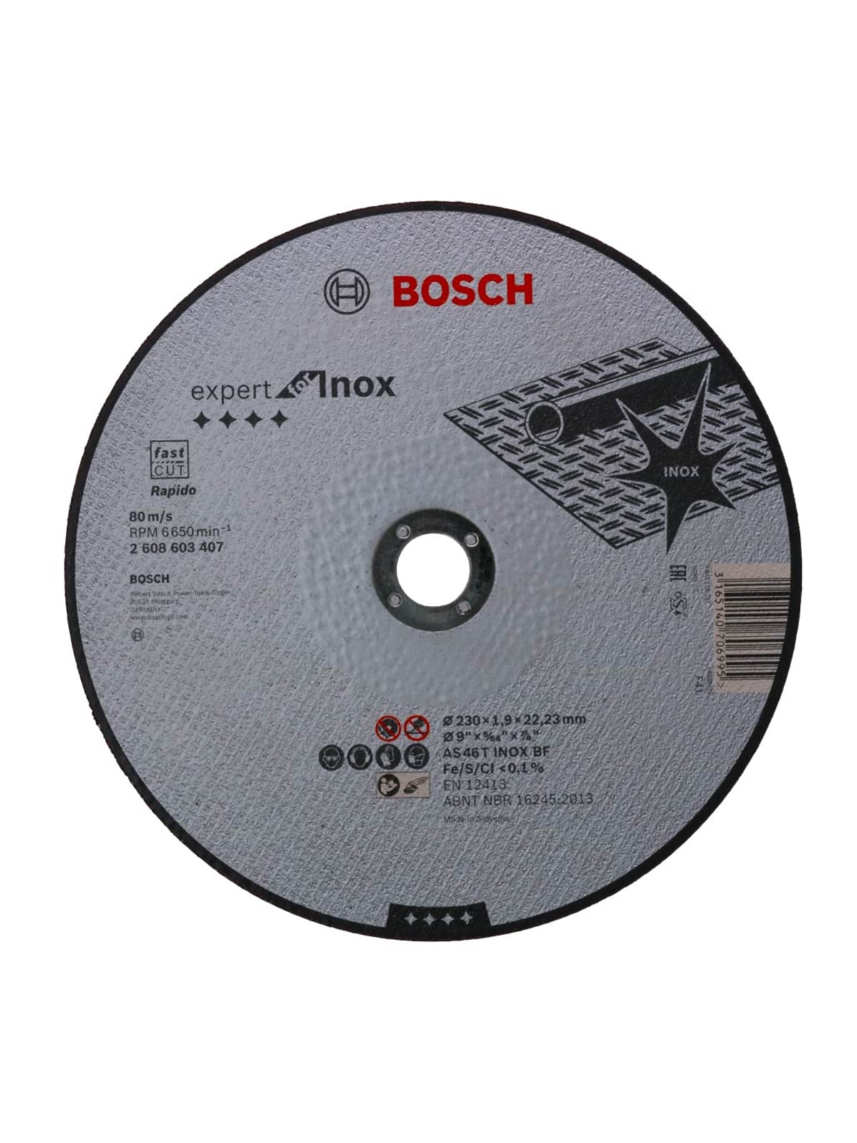Bosch SKÆRESKIVE EXP INOX 230X1.9MM LIGE