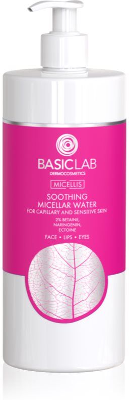 BasicLab Dermocosmetics Micellis soothing micellar water for skin prone to redness 500 ml