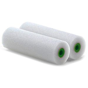 Nölle Farbwalze Lackierwalze fein Schaumstoff 10cm, für Lack & Ölfarben, 2 Stück