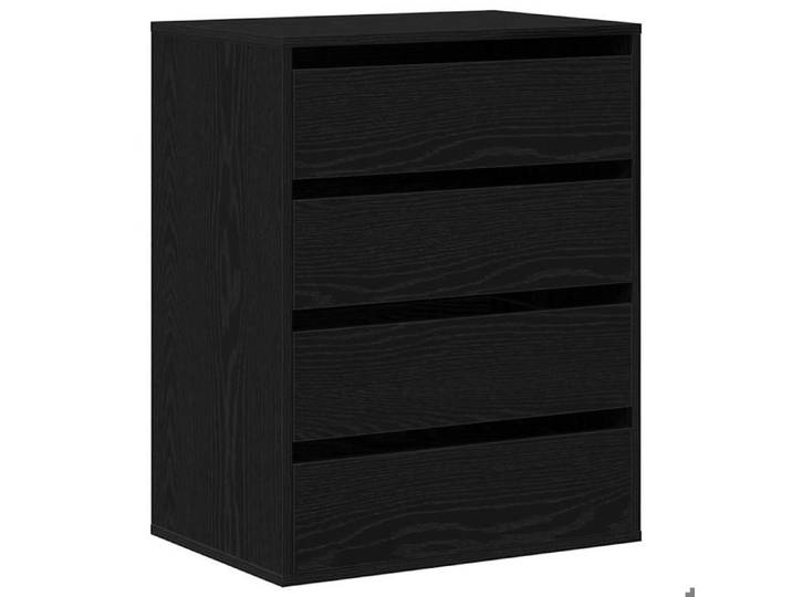 YUN@Armoire latérale - MODERNE - Commode Salon/chambre - Chêne Noir 60x41x76 cm - bois d'ingénierie @6676@