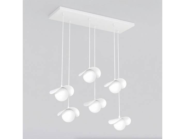 Hängeleuchte Ritual, Weiß, Metall, Glas, 32x120x75 cm, RoHS, CE, Lampen & Leuchten, Innenbeleuchtung, Hängeleuchten, Pendelleuchten