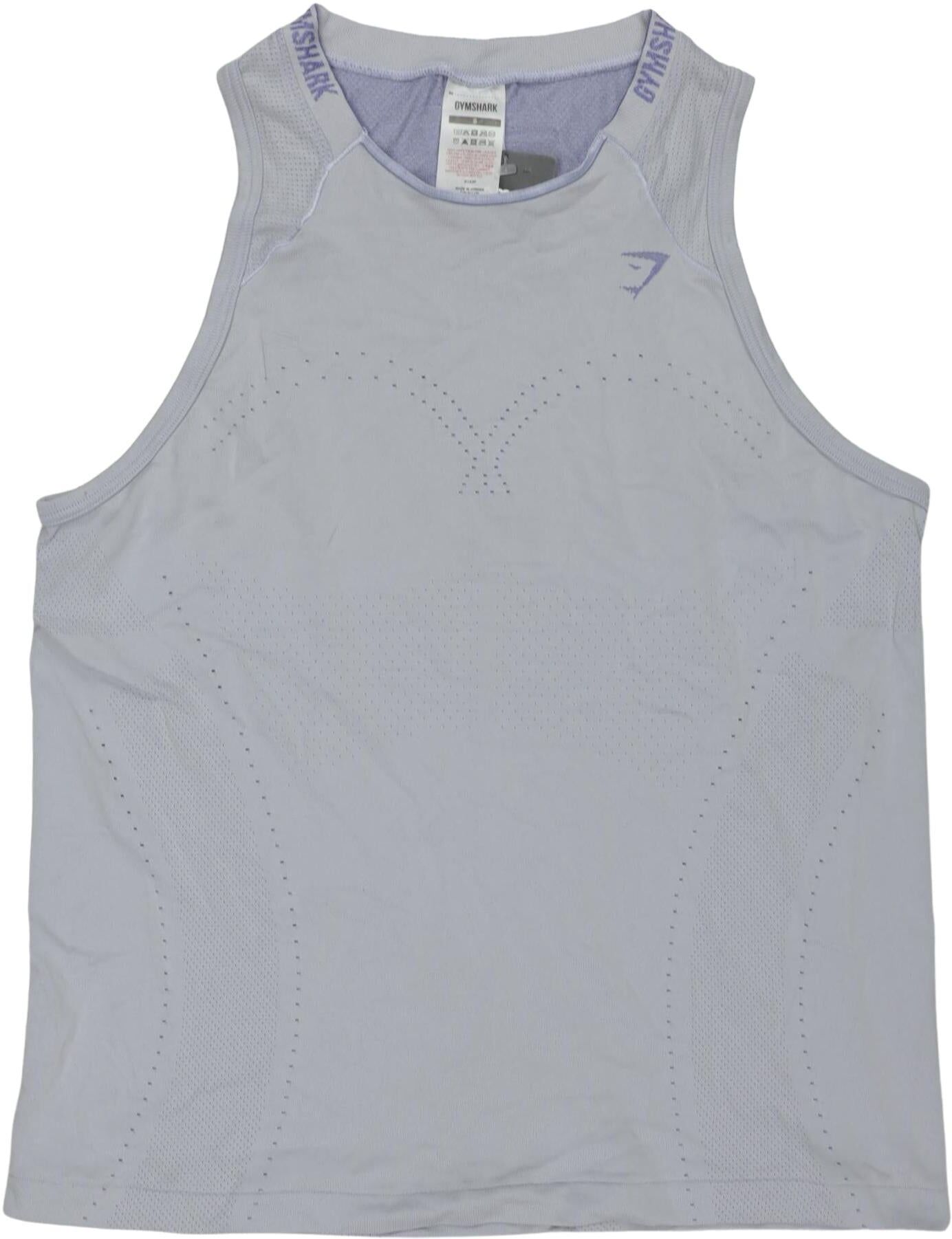 Gymshark Damen Top, Hellblau, Gr. S, Synthetik - Second Hand