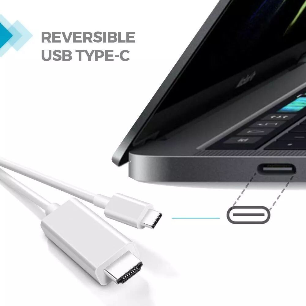 INF USB-C zu HDMI Kabel 4K UHD, 4K UHD, 1080p Full HD, HDMI cable, 2 Meter