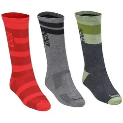 IXS iXS Unisex Socken TRIPLET SOCKS 3 PAIRS, Größe 36-39 in Grau Grau