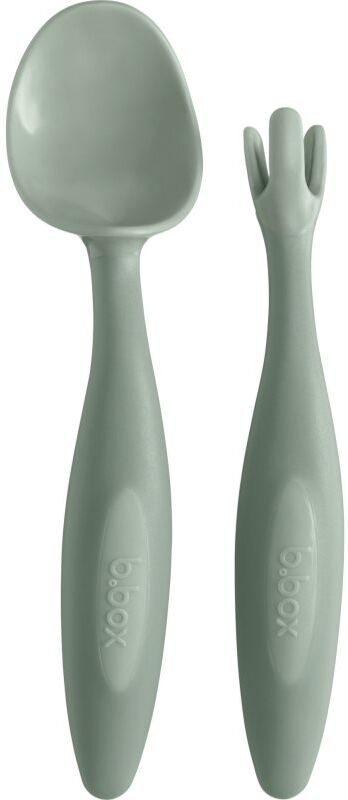 b.box Gelato Cutlery couvert pour enfant Sage 9m+ 2 pcs