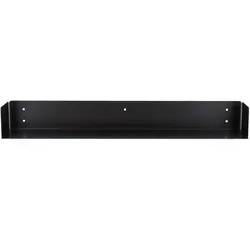 Wandregal Lyra aus Metall, modern, schwarz, pulverbeschichtet, 80 cm breit