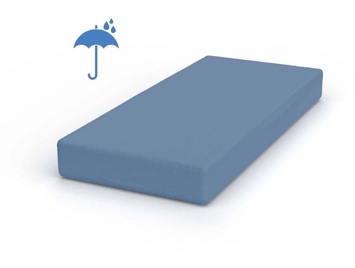 VELFONT Wasserdichtes Fixleintuch OSLO 140x200cm blau