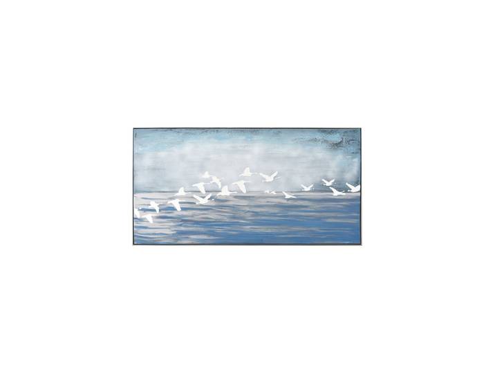 Handgemaltes Bild „Weiße Möwen“ 72.5 x 142.5 cm Multicolor Crea Collection