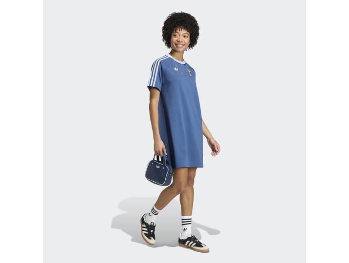 Sweatkleid ADIDAS PERFORMANCE ITALIEN ORIGINALS Gr. XL, blau (night marine), Kleider, Damen, XL, N-Gr, Obermaterial: 52% Baumwolle, 48% Polyester, Sweatkleid