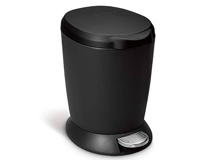 Simplehuman Afvalemmer, Kunststof, Zwart, 6L