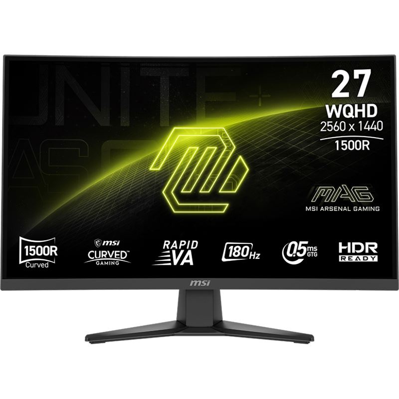 27" (68,58cm) MSI MAG 275CQFDE E18 schwarz 2560x1440 1xDisplayPort 1.4a / 2x HDMI 2.0b