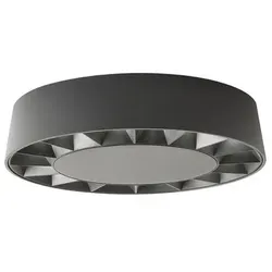 Redo 90266 OKU Außendeckenleuchte SMD LED 14W | 1012lm | 3000 K | IP65 - dunkelgrau