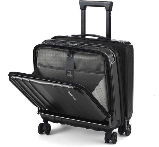 Famanu Handgepäck 16 Zoll mit 2 Laptopfächern und TSA-Schloss - Ideal für Geschäftsreisen