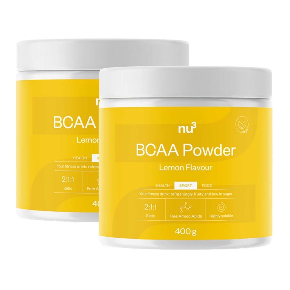 nu3 Bcaa Pulver, Zitrone 2x400 g Pulver