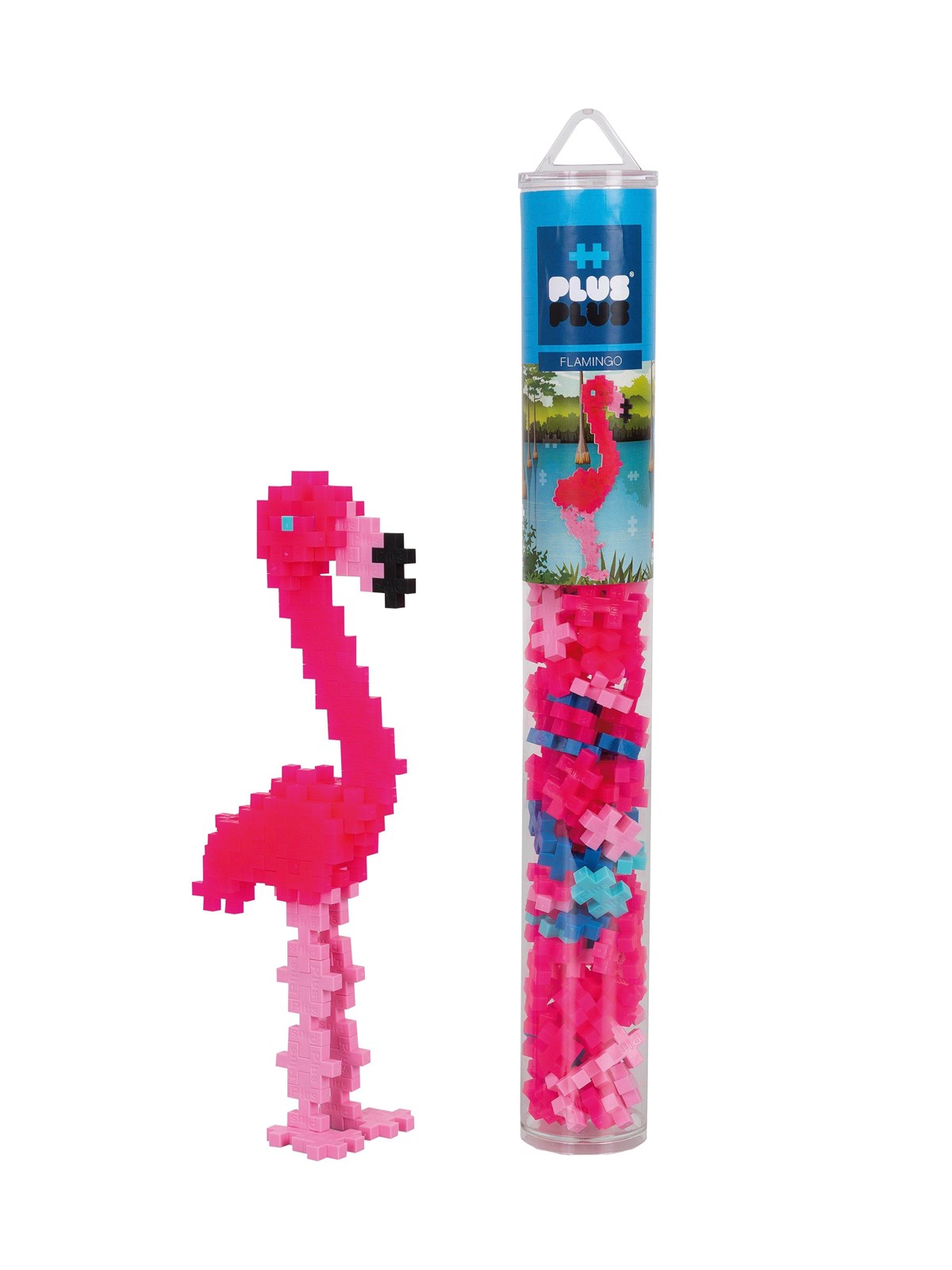 Plus-Plus Flamingo Tube 100 pcs