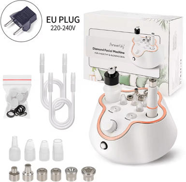 Uplift Curations Professional Diamond Microdermabrasion Machine Facial Exfoliation & Deep Skin Care Device eu Plug (220 240v)