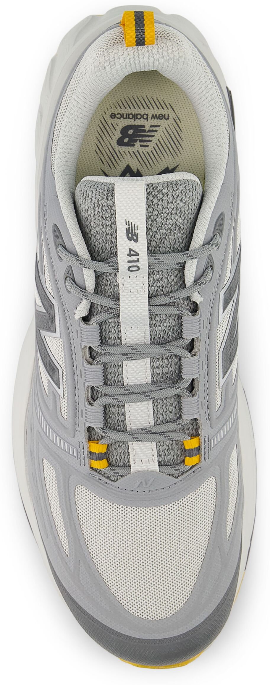 Trailrunningschuh NEW BALANCE "410", Herren, Gr. 41,5, grau matter, Synthetik, Textil, Schuhe Trailrunningschuh, für mehr Grip grau matter 41,5