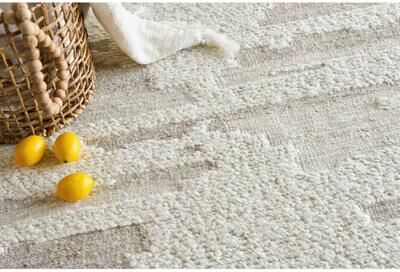 Exquisite Rugs Canyon Handmade Handwoven New Zealand Wool Ivory/Beige Area Rug