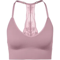 Tchibo - Seamless-Bustier mit Spitze - Damen - Gr. M - rosa