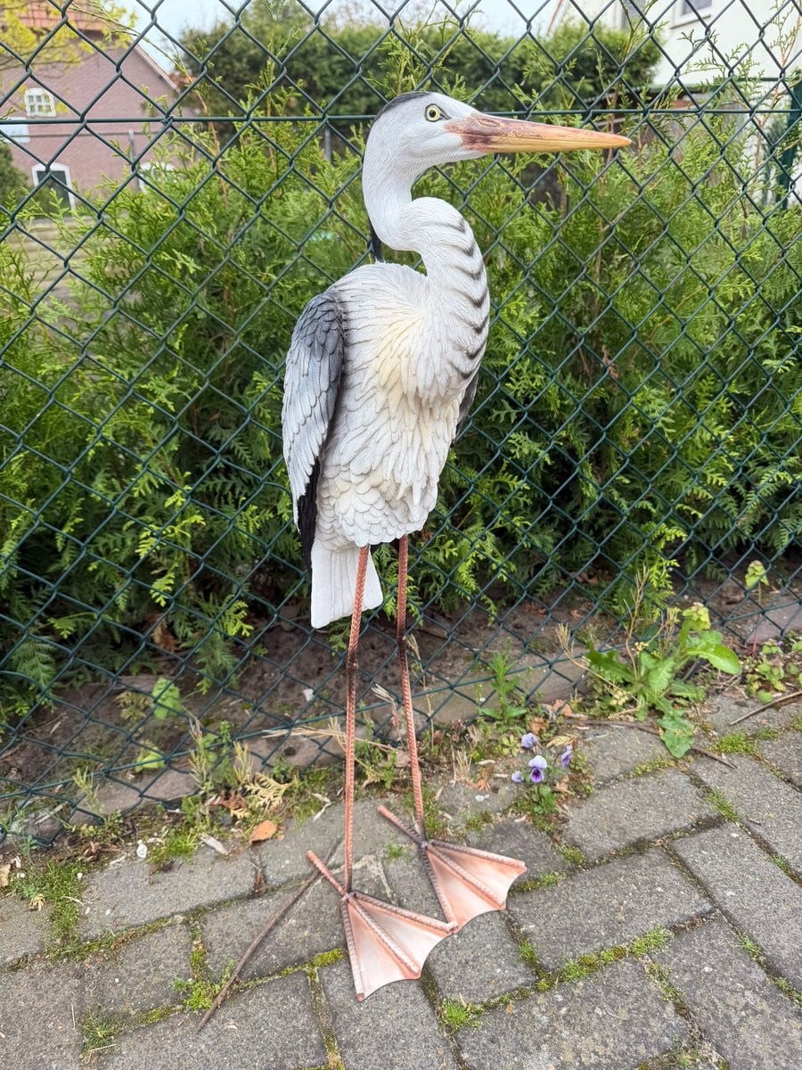 Goodyz Wilde dieren decoratie Reiger staand Hoogte: 75 cm