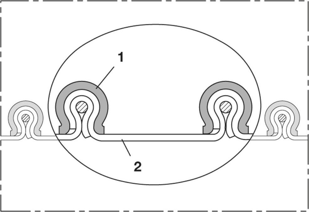 Norres Hochtemperaturschlauch hitzebeständig (+450°C) Ø 140mm L: 3m CP HiTex 480