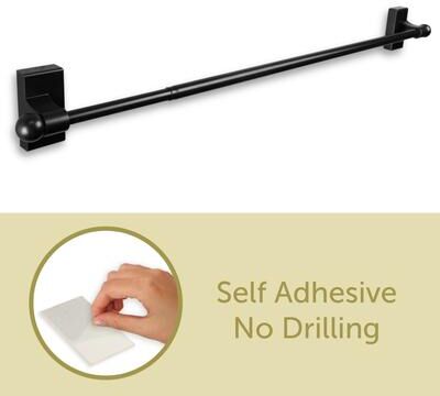 InStyleDesign Self-adhesive or Wall Mounted Rod 9-16 inch(Set of 2) - 9-16 inches