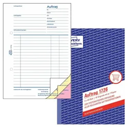 AVERY Zweckform Auftrag Formularbuch 1726 - 3 x 40 Blatt