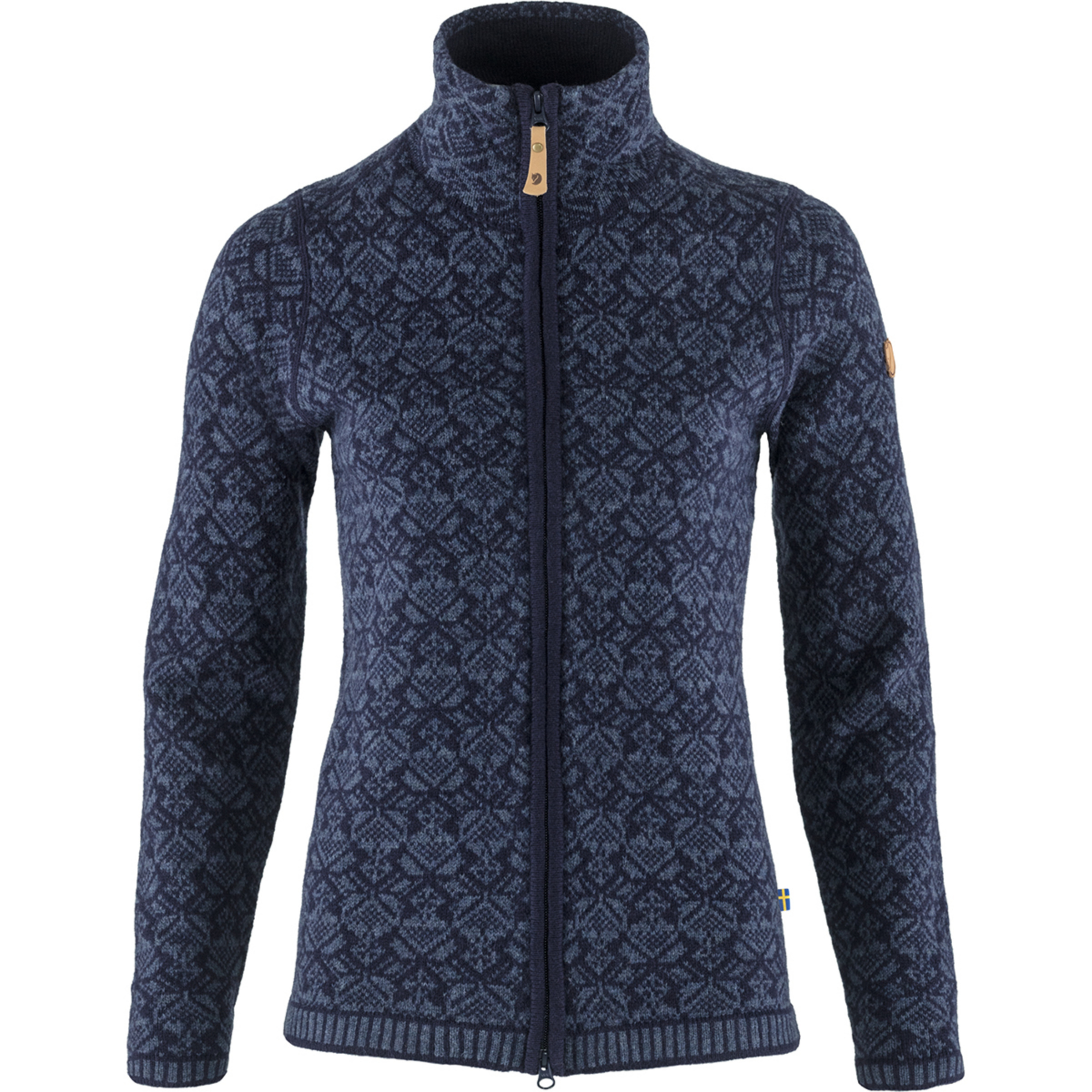 Fjällräven Snow Cardigan Damen Freizeitjacke, Parkas blau Größe L Trekking Geruchsneutralisierend