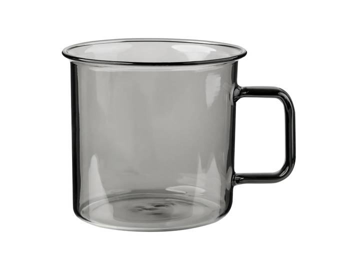 Muurla Muurla glazen mok 35 cl Grijs