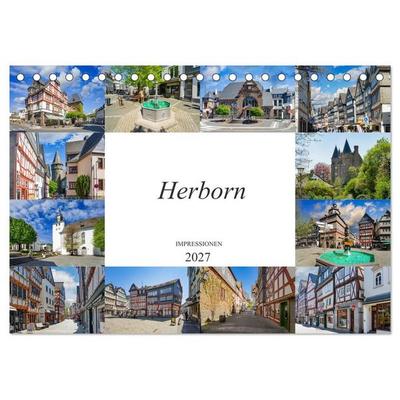 Herborn Impressionen (Tischkalender 2027 DIN A5 quer), CALVENDO Monatskalender