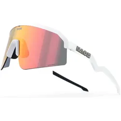 Naos, Unisex, Sportbrille, Ziris Sportbrille (Black Red, glanzweiss), Weiss, Schwarz