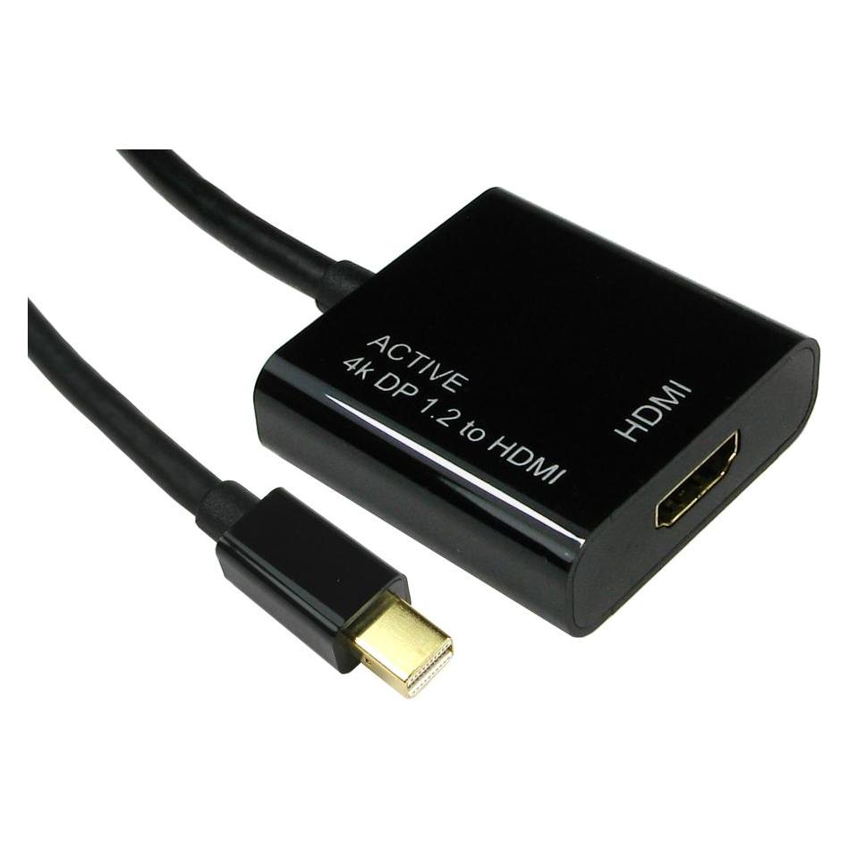 Cables Direct CDL MDPV1.2 to HDMI Adapter 4k (0.15 m) (NLMDP-HDMI)