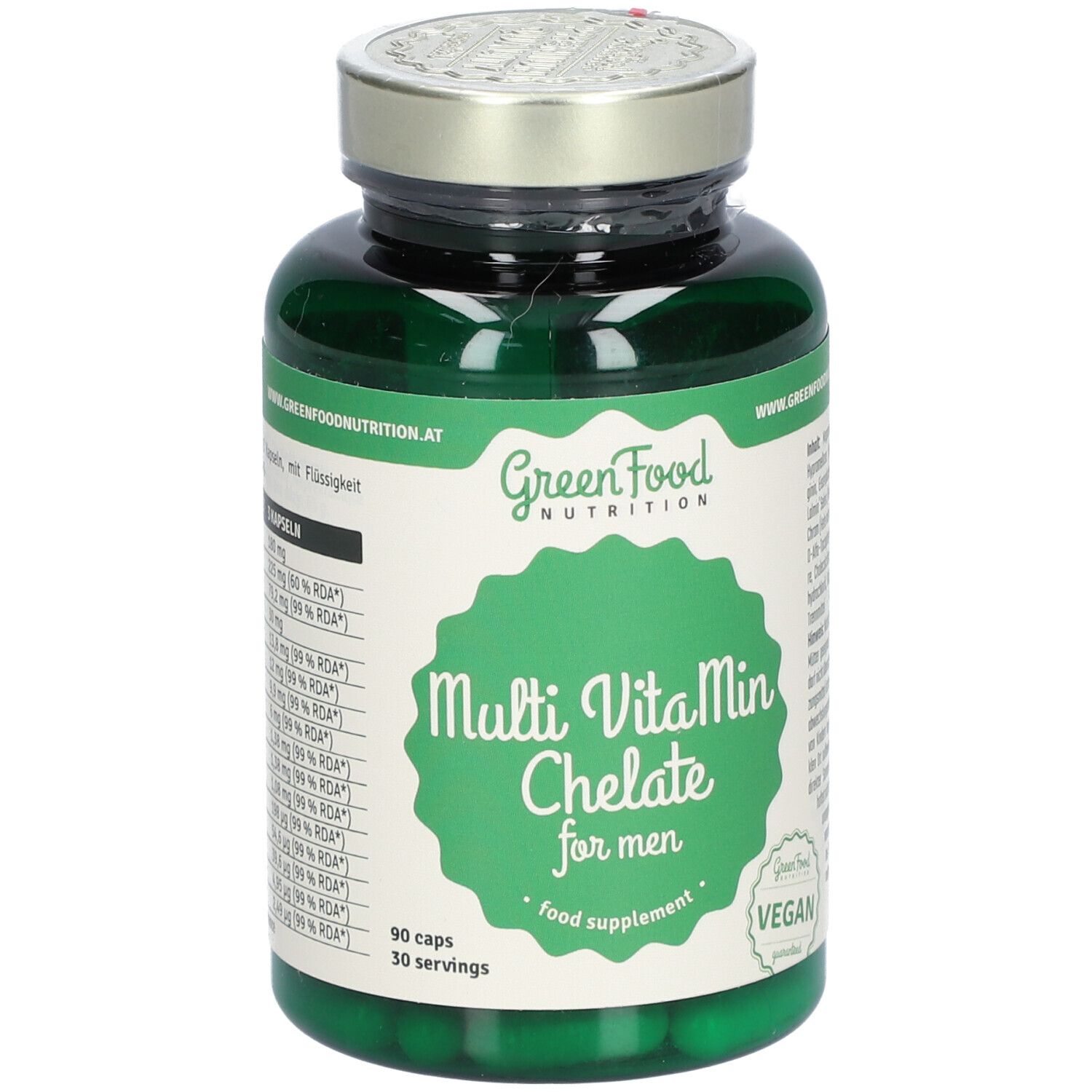 GreenFood Nutrition Multi VitaMin Chelate for men 90cps 90 St Kapseln