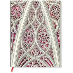 Paperblanks, Heft + Block, Notizbuch Softcover Gewölbe des Mailänder Doms (Bordeaux) Ultra LIN (Liniert, Weicher Einband)