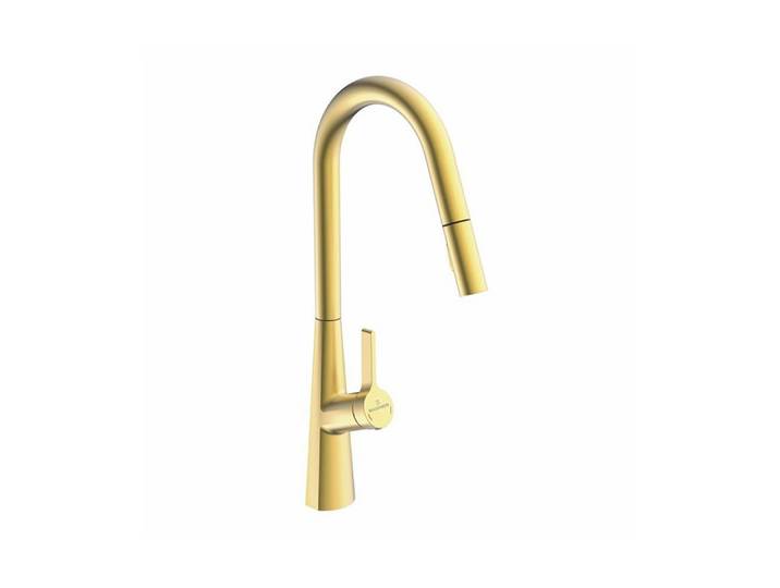 Naber Küchenarmatur Küchenamatur Wasserwerk Bendea, brushed-gold, Hochdruck