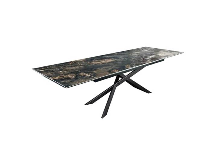 invicta INTERIOR Esstisch Euphoria 260cm - anthrazit schwarz - Keramik 12 Sitzplätze, hochwertig, stabile Konstruktion, 120 kg Belastbarkeit, industrial-Design, Metallgestell