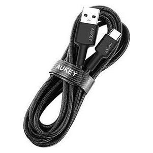 Aukey CB-CA2 OEM USB Kabel 2 m USB 3.2 Gen 1 (3.1 Gen 1) USB A USB C Schwarz (2 m, USB 3.2 Gen 1, 60 W) (CB-CA2 OEM)