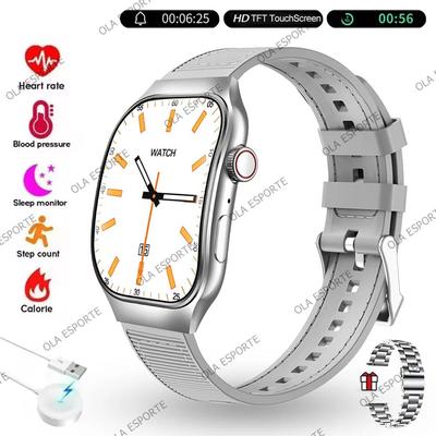 Uplift Treasures AMOLED Bluetooth Smart Watch With Calling Health Sports Tracking sl22szstrap