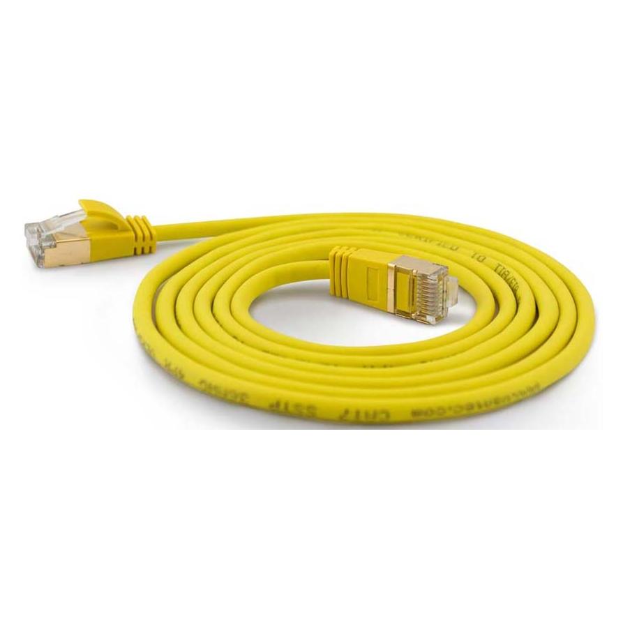 Wantec 7175 S/FTP (S-STP) Gelb 2m Cat6a Netzwerkkabel (S/FTP, CAT6a, 2 m) (7175)