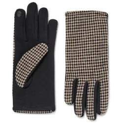 Tchibo - Handschuhe im Materialmix - Damen - Gr. 8 - schwarz/jacquard