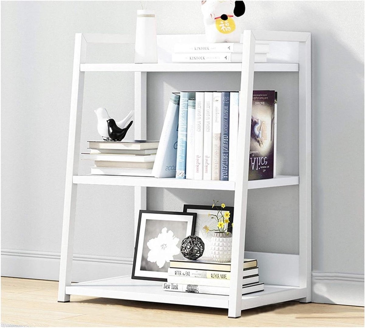 Industriële houten ladder boekenkast voor volwassenen